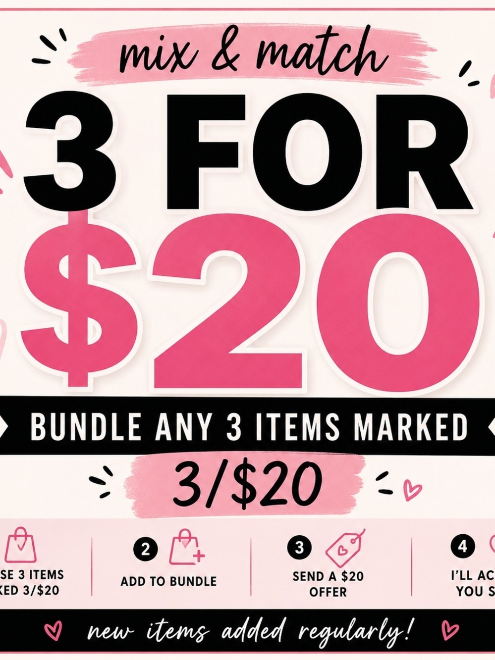 🎉 3/$20 SALE 🎉 Mix & Match Any 3 Marked Items | Bundle & Save